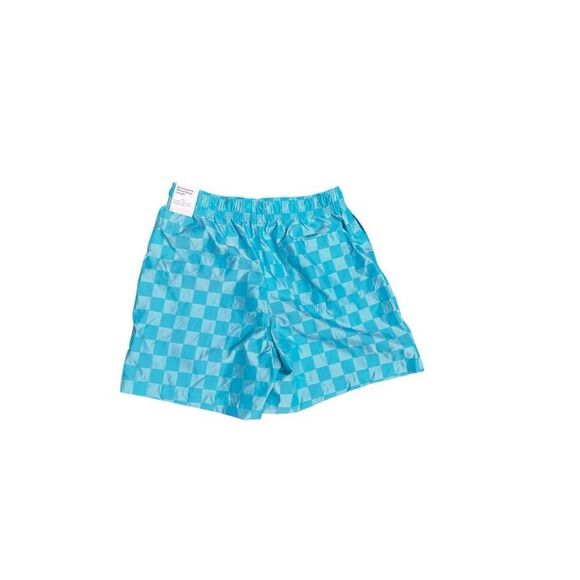 Nike Mens Club Flow Chorine Blue Checkered Shorts NWT Medium - Picture 3 of 4